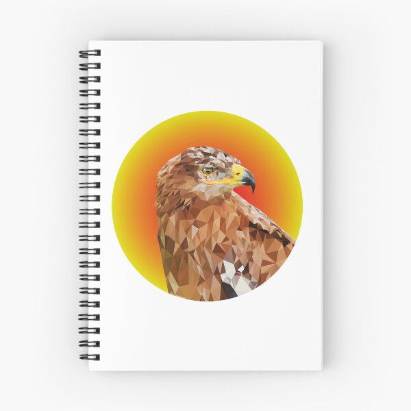 Item preview, Eagle Lowpoly Red Yellow Background Circle Shape designed and sold by xP42.