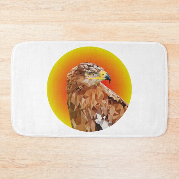 Item preview, Eagle Lowpoly Red Yellow Background Circle Shape designed and sold by xP42.