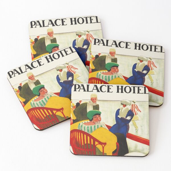 Item preview, PALACE HOTEL ST MORITZ in Switzerland 1920 Vintage Travel Poster by Emil Cardinaux designed and sold by retroposters.