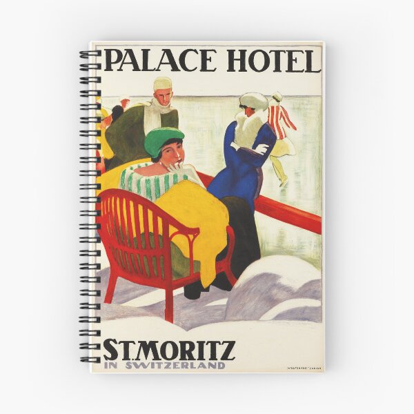Item preview, PALACE HOTEL ST MORITZ in Switzerland 1920 Vintage Travel Poster by Emil Cardinaux designed and sold by retroposters.