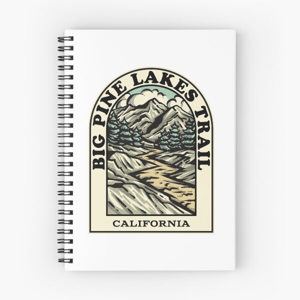 Item preview, big pine lakes trail California hiking backpacking trail designed and sold by HalpinDesign.