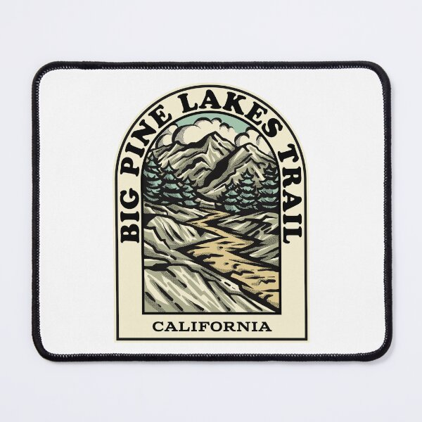 Item preview, big pine lakes trail California hiking backpacking trail designed and sold by HalpinDesign.