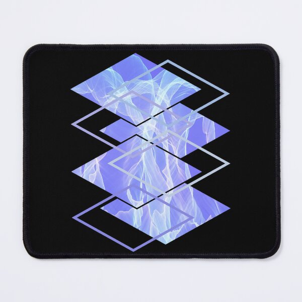 Item preview, White Sky Blue Pinkish Smoke Rhombuses designed and sold by Shapes-Mania.
