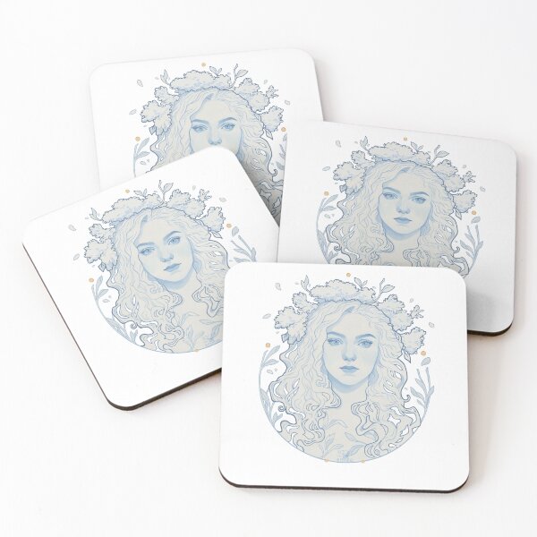Item preview, Blue portrait and gold designed and sold by Victoria  Alessandri.