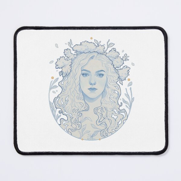 Item preview, Blue portrait and gold designed and sold by Victoria Alessandri.