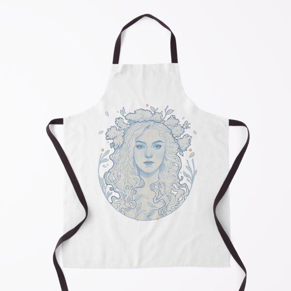 Item preview, Blue portrait and gold designed and sold by Victoria Alessandri.