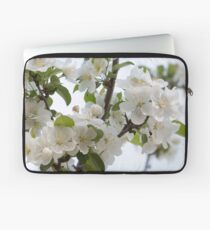 White Blossoms Laptop Sleeve