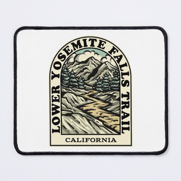 Item preview, lower yosemite falls trail California hiking backpacking trail designed and sold by HalpinDesign.
