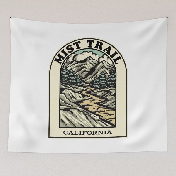 Aperçu de l'œuvre mist trail California hiking backpacking trail créée et vendue par HalpinDesign.