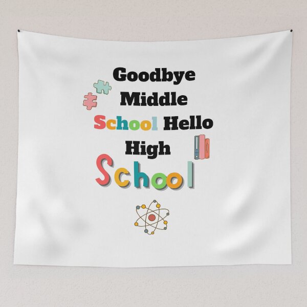 Item preview, Goodbye Middle School Hello High School-Funny Graduation-Middle School Graduation Gift-8th Grade Graduation designed and sold by kingstorre.