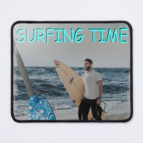 Item preview, Surfing Time with surfboard designed and sold by PaulGoldStore.