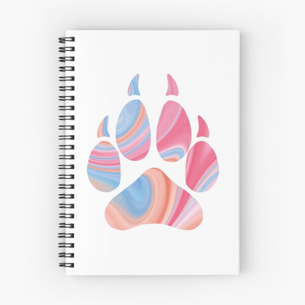 Item preview, Colorful Liquid Marble Wolf Paw designed and sold by geraldineMS.