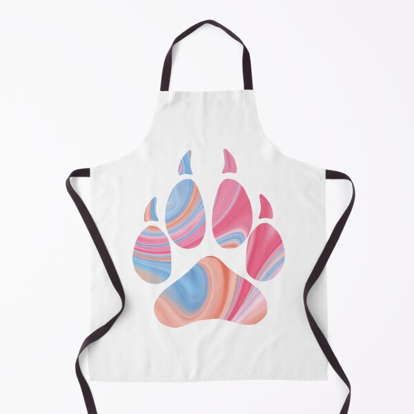 Item preview, Colorful Liquid Marble Wolf Paw designed and sold by geraldineMS.