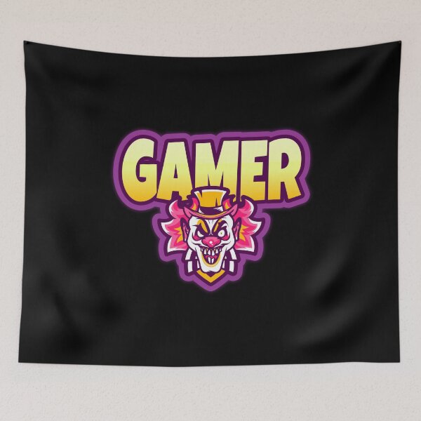 Item preview, Gamer with Scary Clown Fun Time designed and sold by PRIVARSHU.