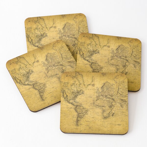 Item preview, Vintage Map Art Ancient Map of The World 1814 designed and sold by Bold Dark savage.