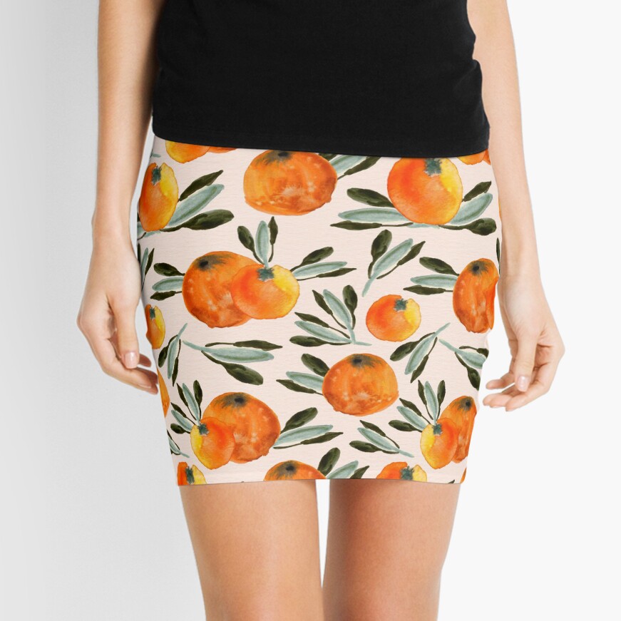 Sunny orange Mini Skirt