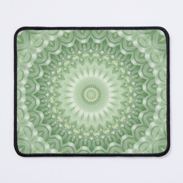 Item preview, Spring Mandala in Green, Yellow & White designed and sold by Kelly Dietrich Mandala & Fractal Art.