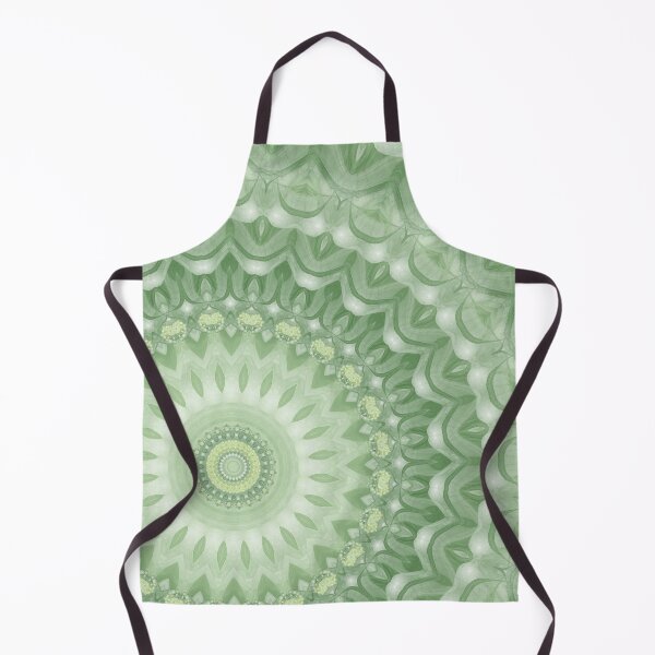 Item preview, Spring Mandala in Green, Yellow & White designed and sold by Kelly Dietrich Mandala & Fractal Art.
