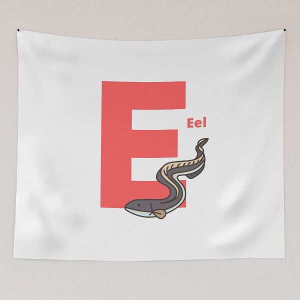 Item preview, E for Eel - Alphabet and Sea Animals designed and sold by CherieTree.
