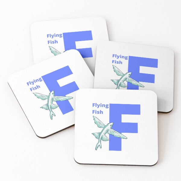 Item preview, F for Flying Fish - Alphabet and Sea Animals designed and sold by CherieTree.