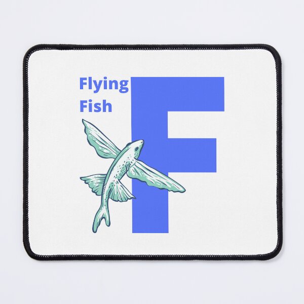 Item preview, F for Flying Fish - Alphabet and Sea Animals designed and sold by CherieTree.