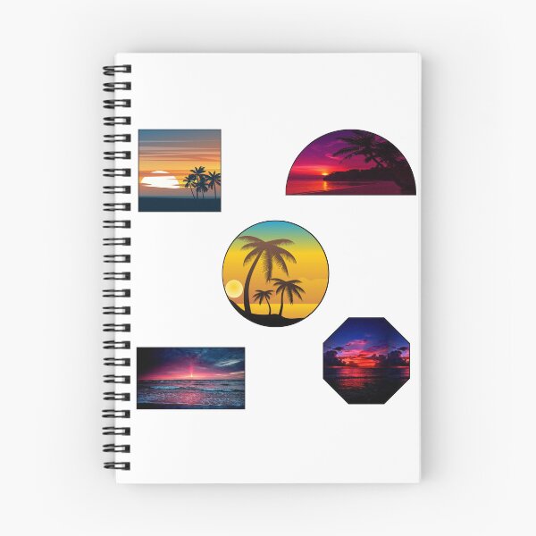 Item preview, BEACH SUNSET SHAPES PACK designed and sold by vazqpete.