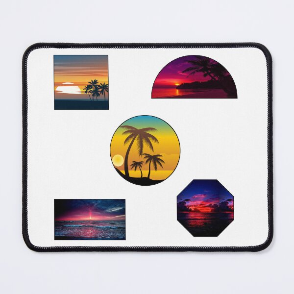 Item preview, BEACH SUNSET SHAPES PACK designed and sold by vazqpete.