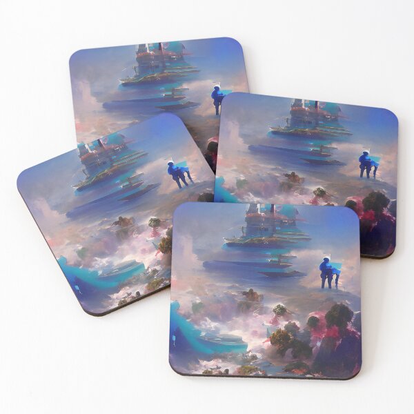 Item preview, Abstract Blue Ocean City designed and sold by Visual-Fantasy.