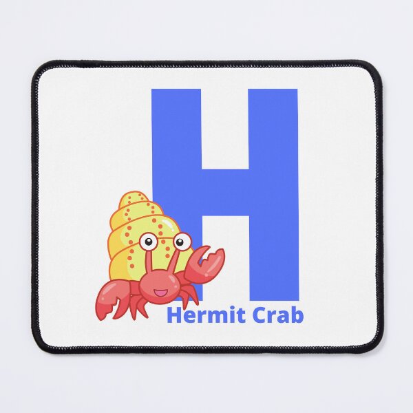 Item preview, H for Hermit Crab - Alphabet and Sea Animals designed and sold by CherieTree.