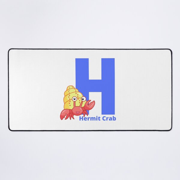 Item preview, H for Hermit Crab - Alphabet and Sea Animals designed and sold by CherieTree.