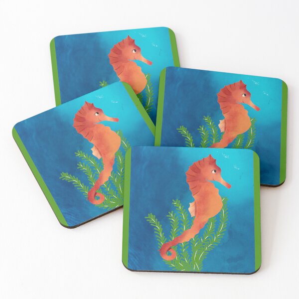 Item preview, Seahorse - Blue Nautical Collection designed and sold by Stephanndesigns.