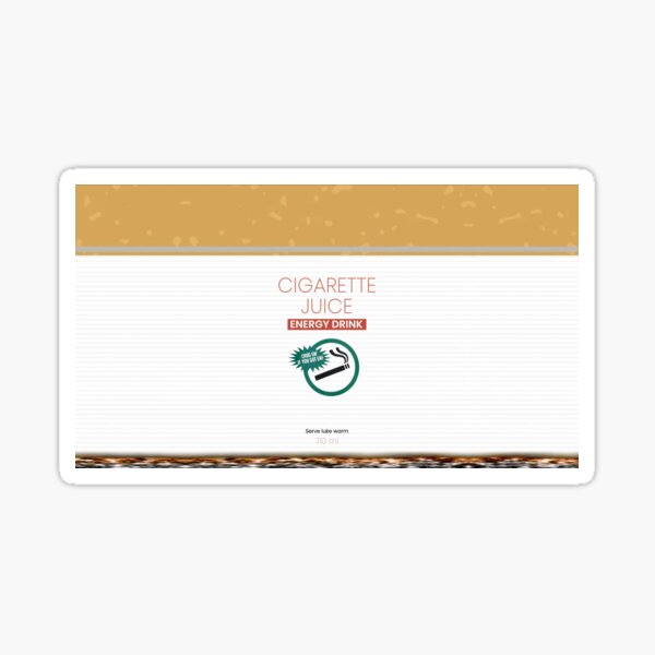 Cigarette Juice Sticker