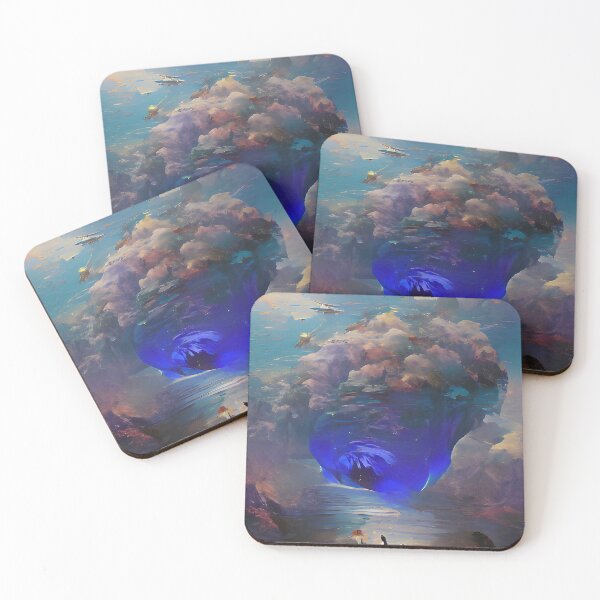 Item preview, Abstract Blue Ocean City designed and sold by Visual-Fantasy.