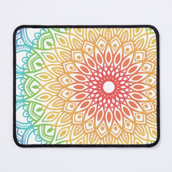 Item preview, Rainbow Colored Mandala designed and sold by Kelly Dietrich Mandala & Fractal Art.