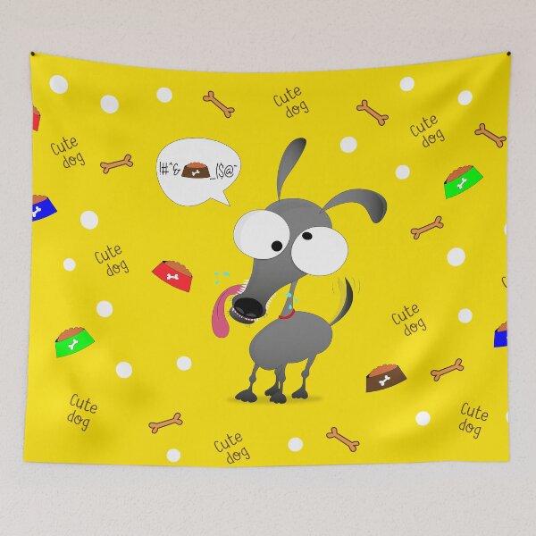 Item preview, diseño divertido de la hora de la comida para perros, hora de la comida para perros lindo amante de los perros designed and sold by NEBULAmonopro.
