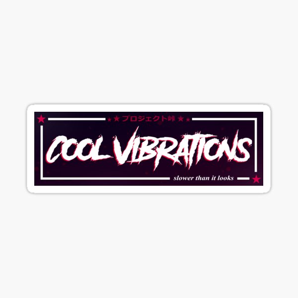 Vista previa del artículo con la obra «Pegatina de bofetada de CoolVibrations», diseñado y vendido por nexus333.