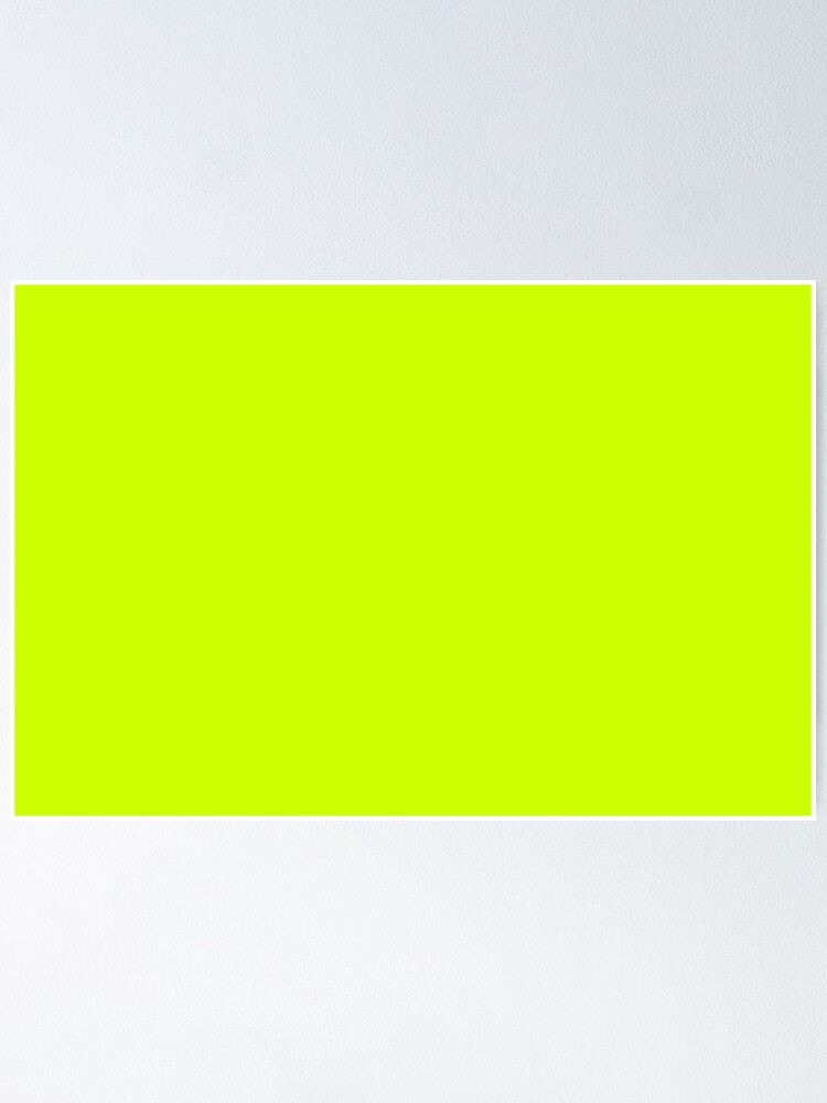 Póster Volt Lima Amarillo Verde Color sólido Tonos populares Sin patrón Tonos de la colección