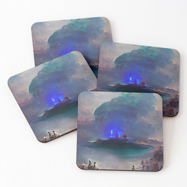 Item preview, Abstract Blue Ocean City designed and sold by Visual-Fantasy.