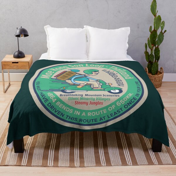 Item preview, Mae Hong Son Loop - Thailand - badge - sticker designed and sold by Boogosh.