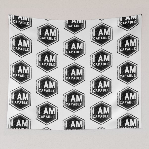 Item preview, I AM - Capable - Affirmation - Black designed and sold by hector2ortega.