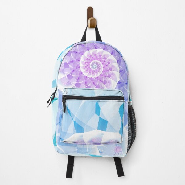 Item preview, Modern Fractal Spiral in Blue, Purple & Pink designed and sold by Kelly Dietrich Mandala & Fractal Art.