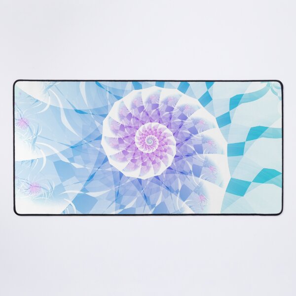 Item preview, Modern Fractal Spiral in Blue, Purple & Pink designed and sold by Kelly Dietrich Mandala & Fractal Art.