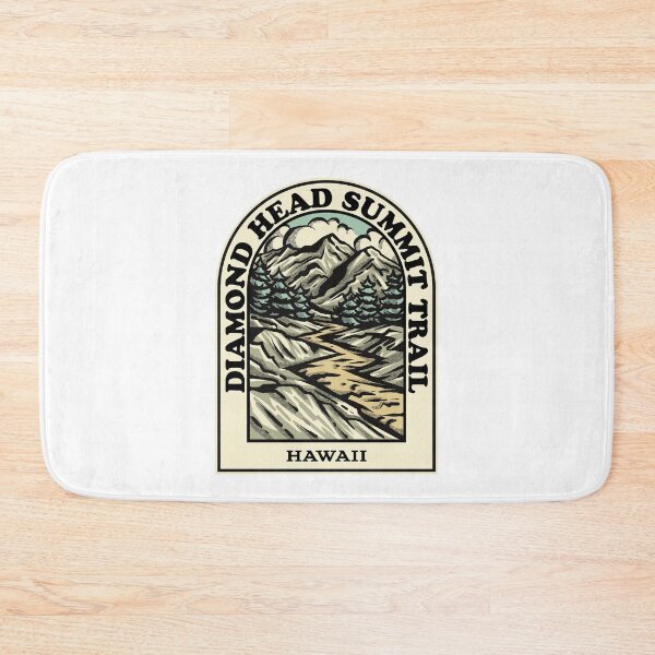 Item preview, diamond head summit trail Hawaii hiking backpacking trail designed and sold by HalpinDesign.