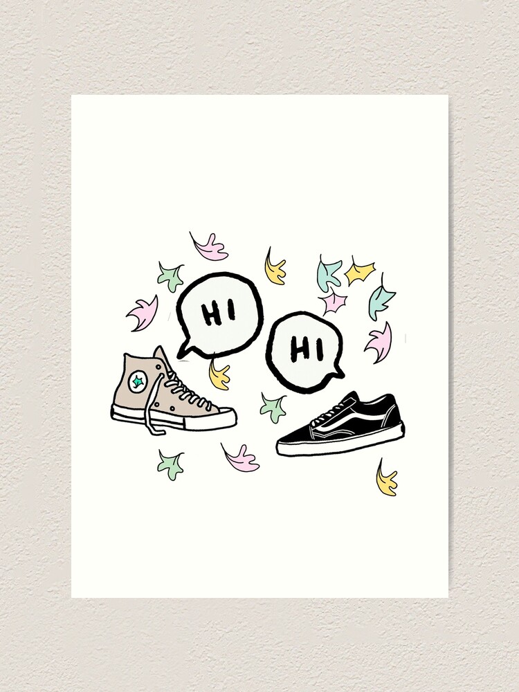 "Heartstopper Shoes Hi" Art Print for Sale by Bobacrews Redbubble