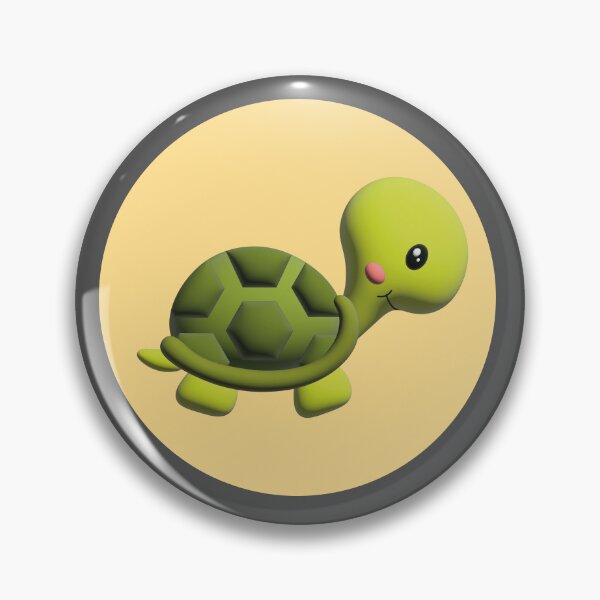 Item preview, 3d illustration of a funny turtle in green tones inside a yellow circle designed and sold by Martapp.