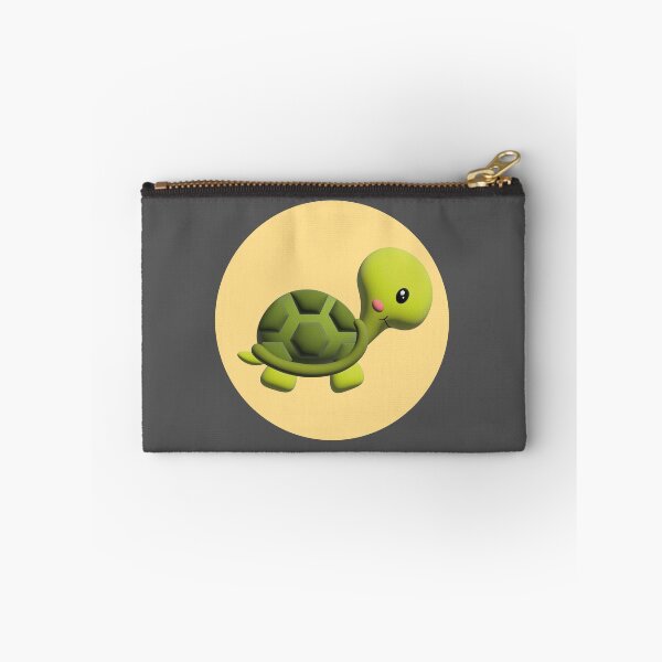 Item preview, 3d illustration of a funny turtle in green tones inside a yellow circle designed and sold by Martapp.