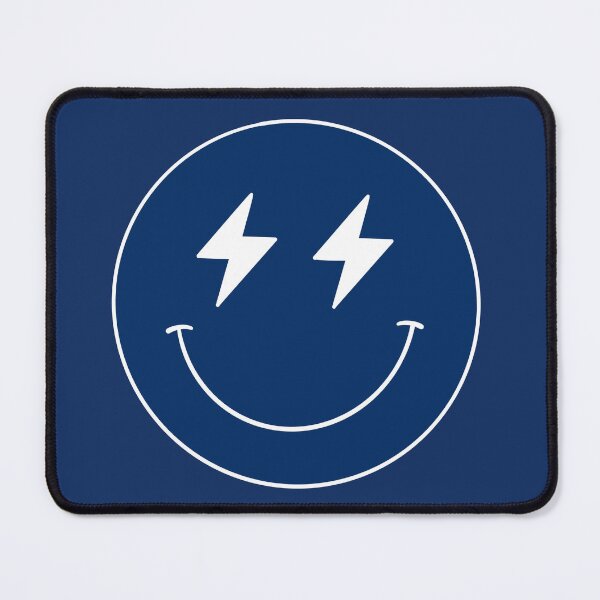 Item preview, Navy and white u of t smiley with double lightning bolts designed and sold by jessicaleah15.