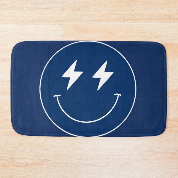 Item preview, Navy and white u of t smiley with double lightning bolts designed and sold by jessicaleah15.