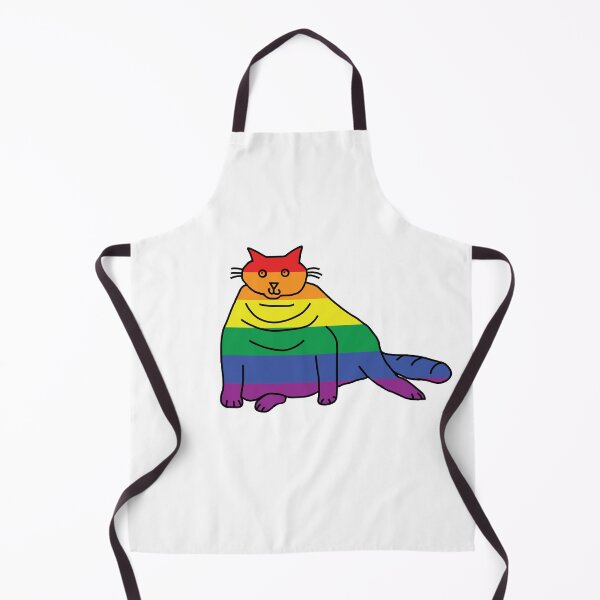 Item preview, Cute Pride Chonk Cat in Rainbow Stripes designed and sold by ellenhenry.