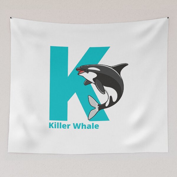 Item preview, K for Killer Whale - Alphabet and Sea Animals designed and sold by CherieTree.
